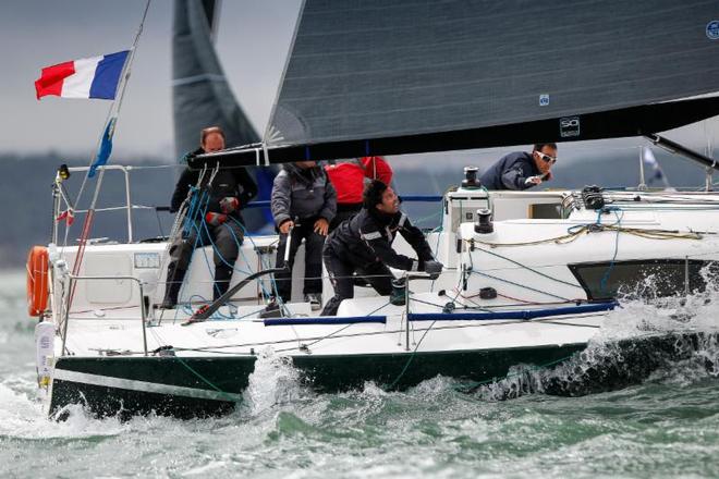A great all-round performer: IRC Four winner - Noel Racine's JPK 10.10 Foggy Dew. The French team secured an impressive win in the 116-strong class fleet ©  Paul Wyeth
